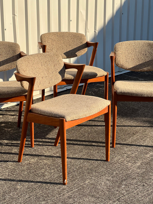 1960s Model 42 Chairs by Kai Kristiansen